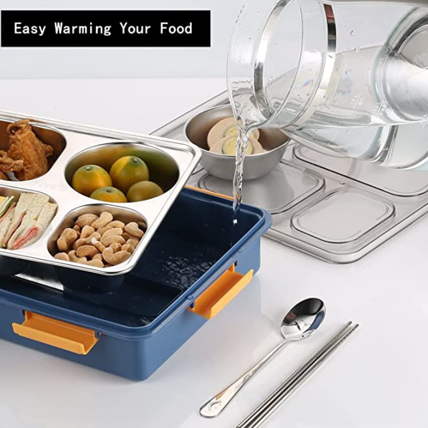 Lunch Box - 5 Compartments - Reheatable - Single Piece